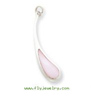 Sterling Silver Pink Mother Of Pearl Pendant