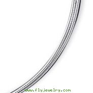 Sterling Silver Polished Fancy Neck Collar