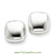 Sterling Silver Polished Square Earrings