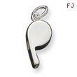 Sterling Silver Polished Whistle Charm