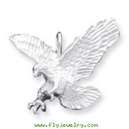 Sterling Silver Preying Eagle Pendant