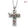 Sterling Silver Promises of The Rainbow 18in Necklace