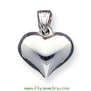 Sterling Silver Puffed Heart Charm