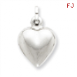 Sterling Silver Puffed Heart Charm