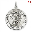 Sterling Silver Queen of the Holy Scapular Medal