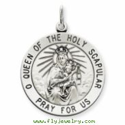 Sterling Silver Queen of the Holy Scapular Medal