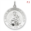 Sterling Silver Queen of the Holy Scapular Medal