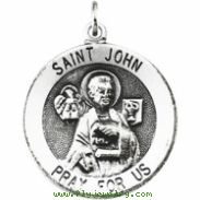 Sterling Silver Rd St John Pend Medal