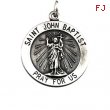 Sterling Silver Rd St John The Baptist Pend Mdl