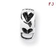 Sterling Silver Reflections Heart With Loop For Click-on Bead