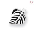 Sterling Silver Reflections Leaf Design Bead