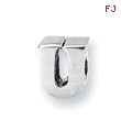Sterling Silver Reflections Letter U Bead