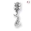 Sterling Silver Reflections Saxophone Dangle Bead