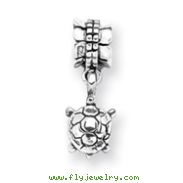 Sterling Silver Reflections Turtle Dangle Bead