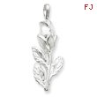 Sterling Silver Rose Bud Pendant