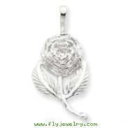 Sterling Silver Rose Pendant