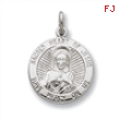 Sterling Silver Sacred Heart of Jesus Medal