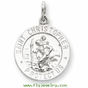 Sterling Silver Saint Christopher Medal