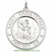 Sterling Silver Saint Christopher Medal