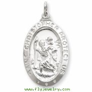 Sterling Silver Saint Christopher Medal