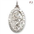 Sterling Silver Saint Christopher Medal