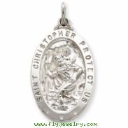 Sterling Silver Saint Christopher Medal