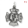 Sterling Silver Saint Florian Badge Medal