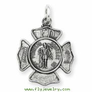 Sterling Silver Saint Florian Badge Medal