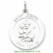 Sterling Silver Saint Joseph Medal