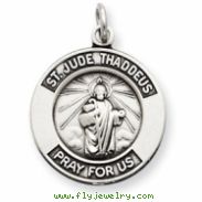 Sterling Silver Saint Jude Thaddeus Medal