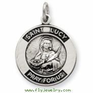 Sterling Silver Saint Lucy Medal