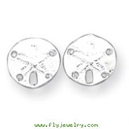 Sterling Silver Sand Dollar Mini Earrings