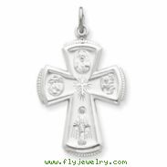 Sterling Silver Satin Cross Pendant