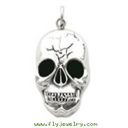 Sterling Silver Skull Head Pendant