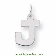 Sterling Silver Small Block Intial J Charm