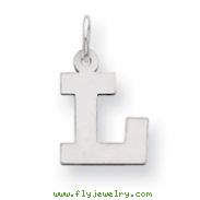 Sterling Silver Small Block Intial L Charm