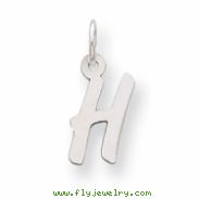 Sterling Silver Small Initial H Charm