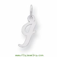 Sterling Silver Small Script Intial I Charm