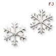 Sterling Silver Snowflake Post Earrings