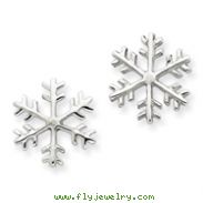 Sterling Silver Snowflake Post Earrings