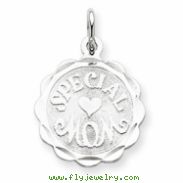 Sterling Silver Special Mom Disc Charm