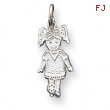 Sterling Silver Sports Girl Charm