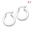 Sterling Silver Square Hoop Earrings