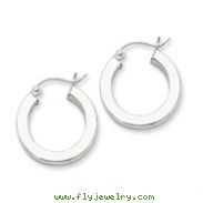 Sterling Silver Square Hoop Earrings