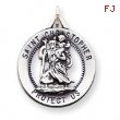 Sterling Silver St. Christopher Medal