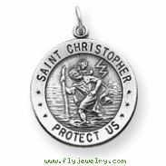 Sterling Silver St. Christopher Medal