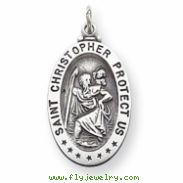 Sterling Silver St. Christopher Medal