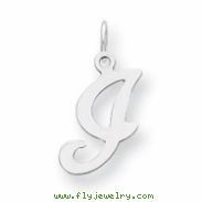 Sterling Silver Stamped Initial I