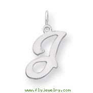 Sterling Silver Stamped Initial J