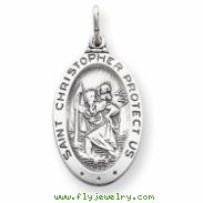 Sterling Silver St.Christopher Medal